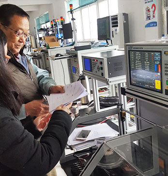 艾普智能儀器—日本客戶到訪驗(yàn)收水泵電機(jī)定子測(cè)試系統(tǒng)